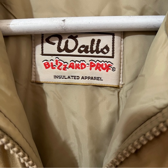 Vintage Walls Blizzard Pruf Womens Jacket L Large Regular Light Brown Pockets - Picture 8 of 8